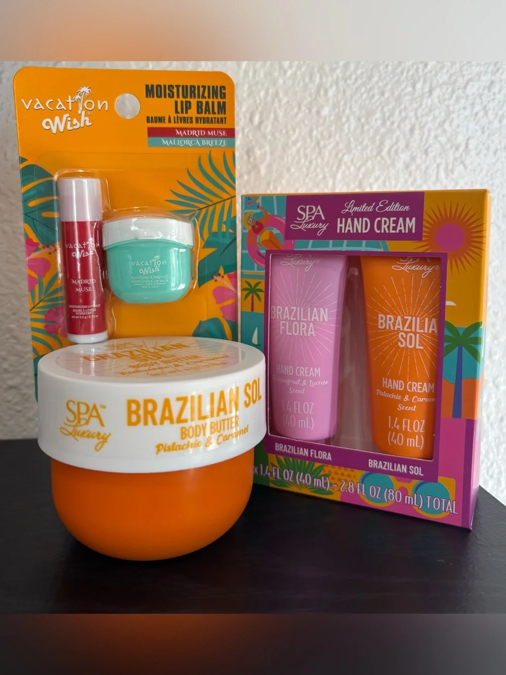 Brazilian Sol & Flora Tropical 3-Piece Set • Hand Cream|Body Butter|Lip Balm